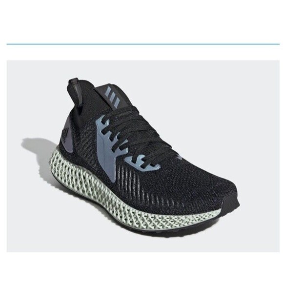Adidas Men Black Bleu Purple ALPHAEDGE 4D Running SHOES FV6106 Sneakers 13 - Picture 1 of 11